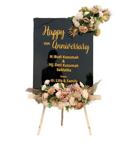 Papan Bunga Akrilik Seberang